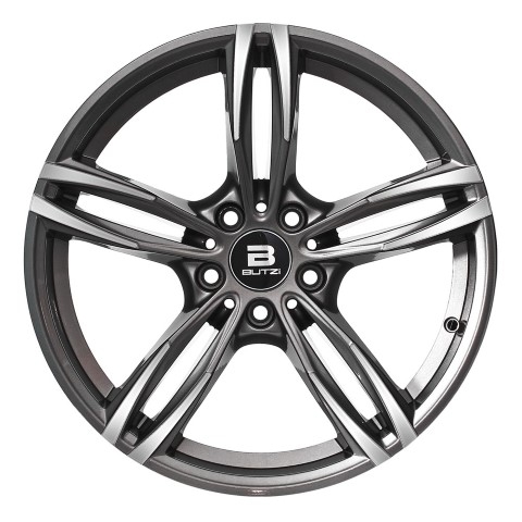 Butzi Stella Anthracite Front Polished 18x8