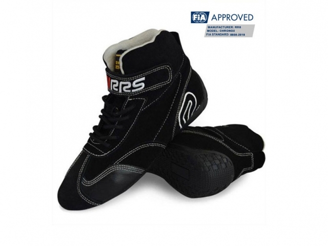 BOTAS DE CORRIDA PRETAS RRS - FIA 8856-2018