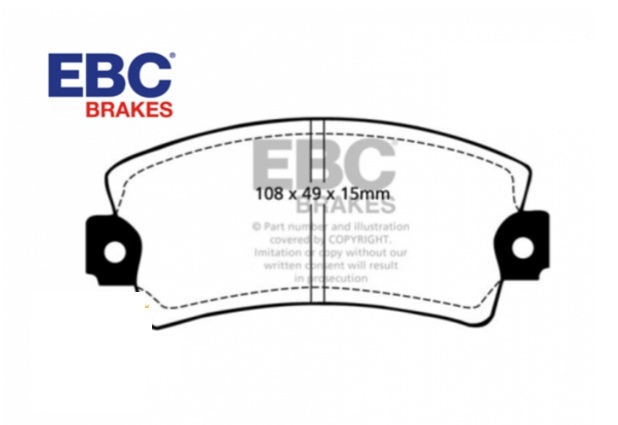 Pastilhas travão EBC Greenstuff Frente Alfa Romeo 33 (905) / Arna (920) DP2317