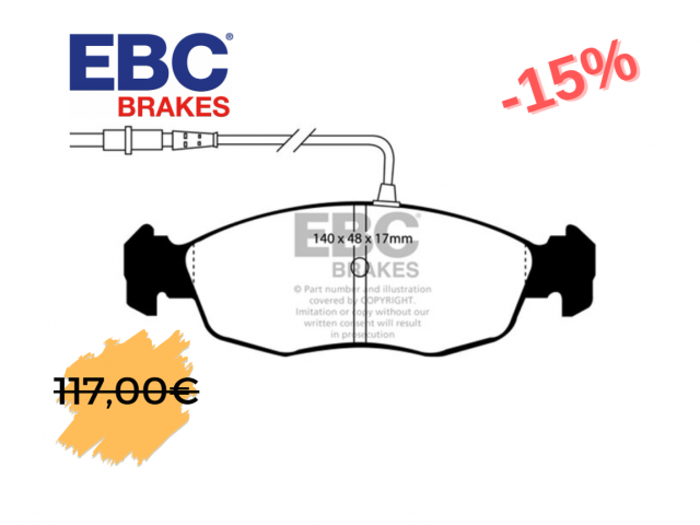 Pastilhas EBC Bluestuff Peugeot Citroen (disco 247mm) DP5948NDX