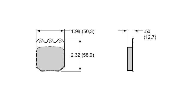 Pastilhas Wilwood (2 Pistons) BP10 (6812) Dynapro