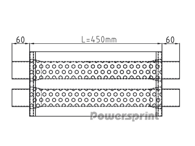 Panela Dupla Inox Entrada/Saída 63 mm (2.5") Powersprint