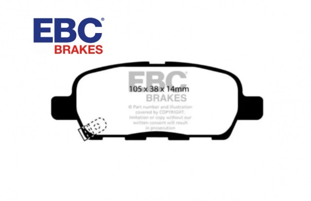 Pastilhas EBC Redstuff Trás Nissan 350z DP31666C