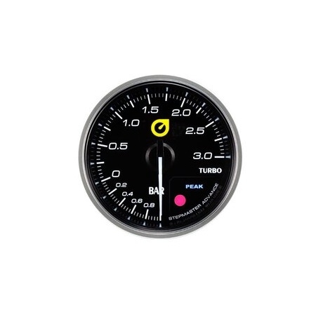 Manómetro Pressão Turbo 3Bar - AUTOGAUGE c/pico (60mm)