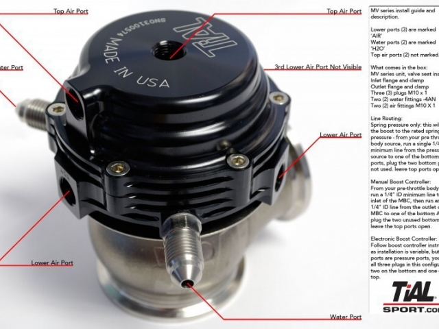 Wastegate Externa Tial 38mm MV-S