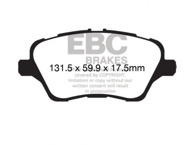 EBC RP-X Racing Brake Pads (Frente) Ford Fiesta ST MK7