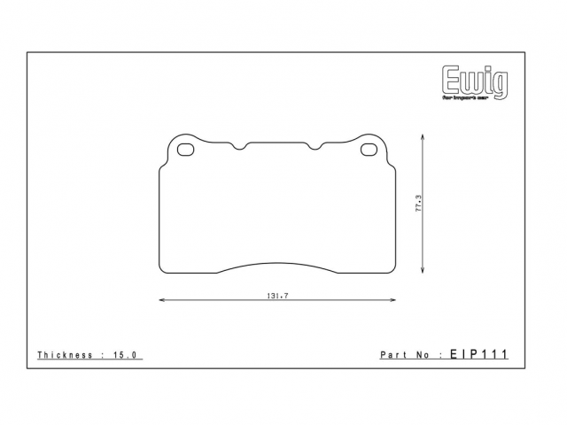 Pastilhas Travão Frente ENDLESS EIP 111 MX-72 PLUS Megane III IV RS