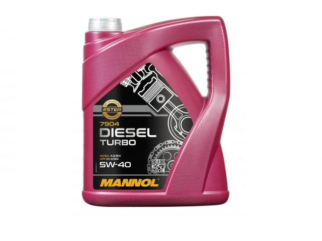 Óleo Motor MANNOL Diesel Turbo Sintético 5W-40 5L