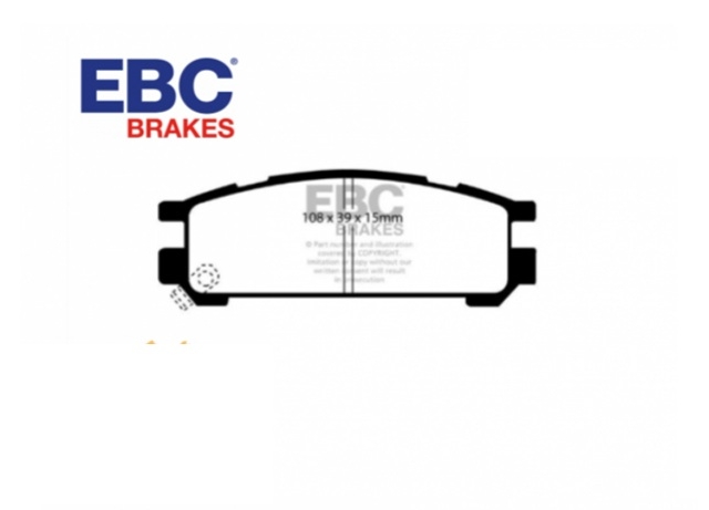Pastilhas EBC Trás Yellow Subaru Impreza DP4821R