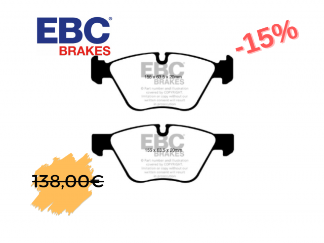 Pastilhas travão EBC Yellowstuff BMW E81/82/87/88 DP41600R