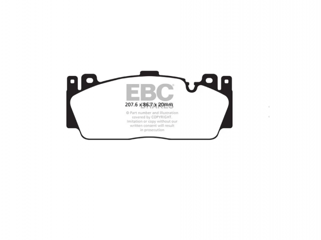 Pastilhas EBC Bluestuff F10 M5 Frente