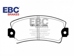 Pastilhas travão EBC Greenstuff Frente Alfa Romeo 33 (905) / Arna (920) DP2317