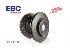 Discos EBC Turbo Grooved Trás Audi A4 / A5 / A6 / A7 (300mm) GD1535