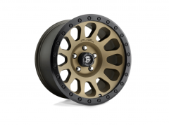 Fuel D600 Vector 17x8.5 6x139.7 ET07, Flat Bronze, Black Ring Nissan / Mitsubishi