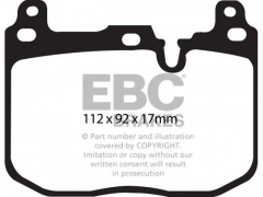 Pastilhas EBC RP-X (frente) BMW 335d Xdrive F30/F3 ( serie 1 ,2 3, 4, 5 e 6)