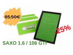 Filtro Ar Green Citroen saxo / Peugeot 106 1.6 16v