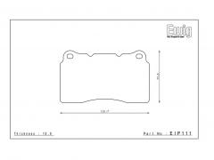 Pastilhas Travão Frente ENDLESS EIP 111 MX-72 PLUS Megane III IV RS