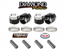 Pistões Forjados Diamond Audi VW 1.9L-2.0L TDI Diesel 81.50mm 16.2:1