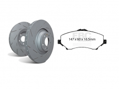 Kit frontal Travagem EBC JEEP WRANGLER (JK) 302mm