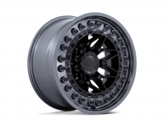 Black Rhino Alpha 17x9" 6x139.7 ET0, Matte Black, Gunmetal Lip