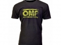 T-Shirt OMP Preta Logo Amarelo M