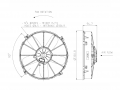 Ventoinha Spal Soprador – 305 mm - 2860 m3/h - VA01-AP70/LL-36S